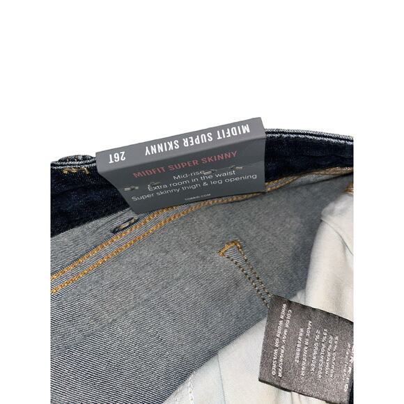 NEW Torrid Jeans 26T Womens Plus Size Blue Denim Midfit Super‎ Skinny Super Soft - Picture 10 of 12